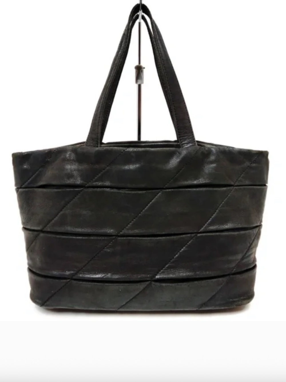 Loewe Black Folded Nappa Leather Mini Tote Bag